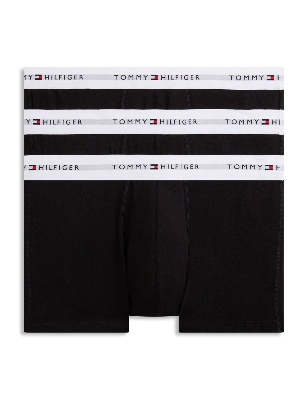Dsiney Kidz - Tommy Hilfiger Black Cotton Stretch Boxer Trunks 3 Pack image 1