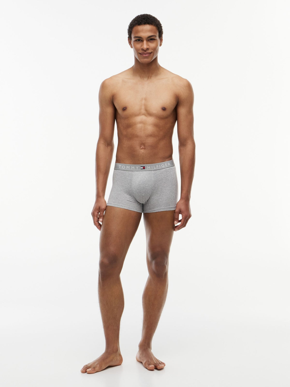 Dsiney Kidz - Tommy Hilfiger Grey Cotton Stretch Trunks 3 Pack image 5
