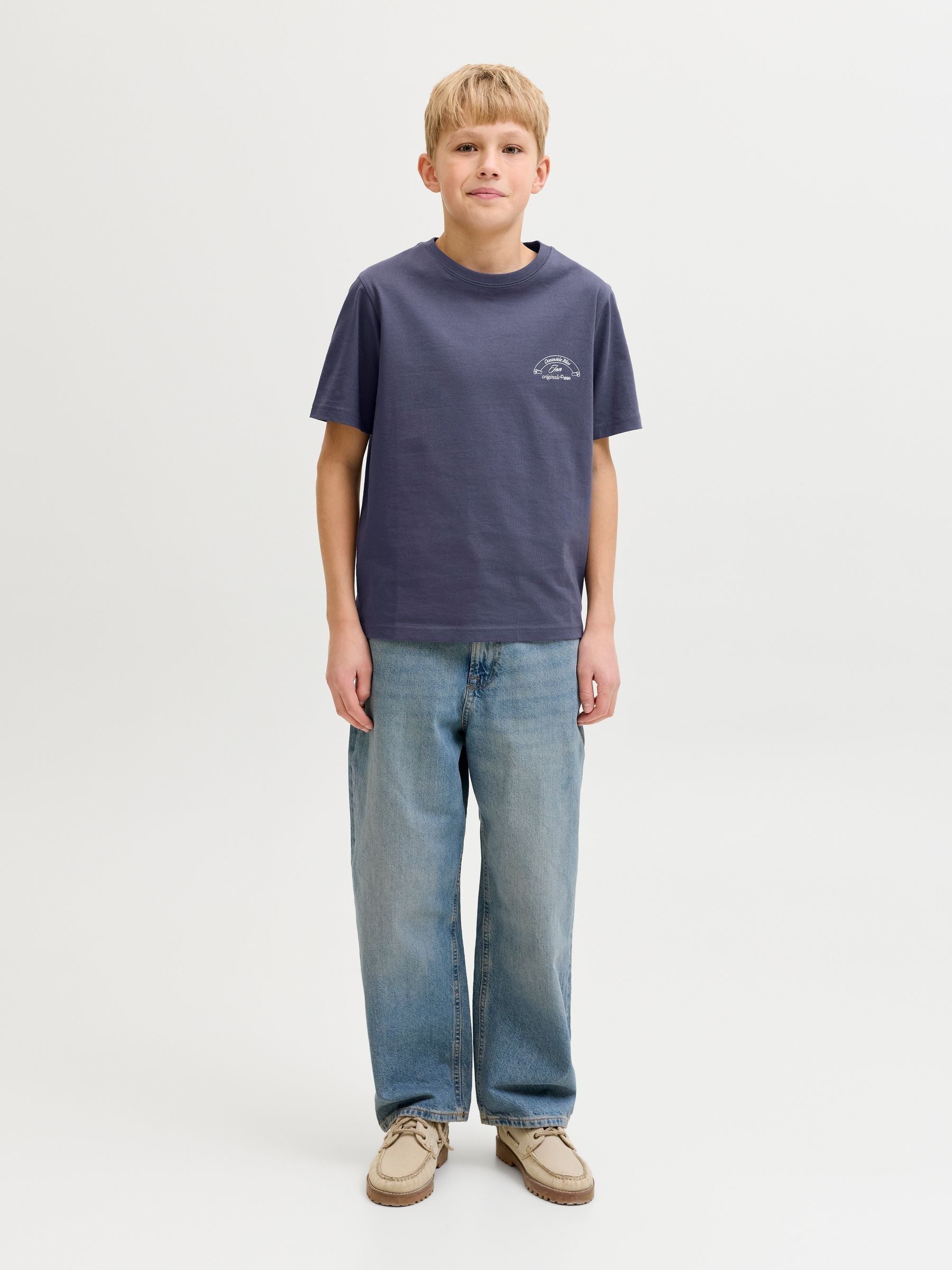 Dsiney Kidz - JACK & JONES Junior Blue Photographic Back-Print T-Shirt image 4