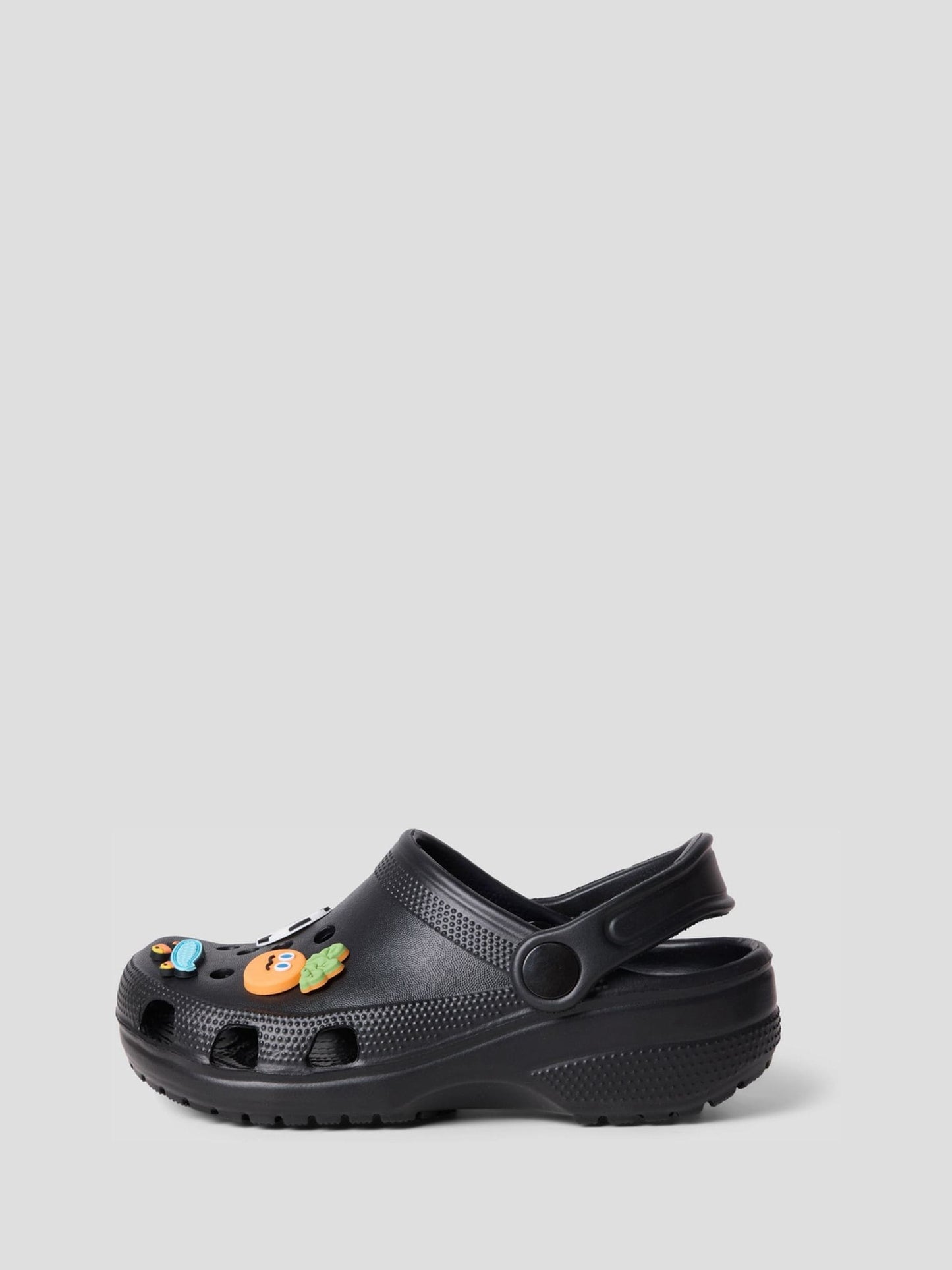 Name It Black Kids Rubber Clogs with Charms Sandals image 2