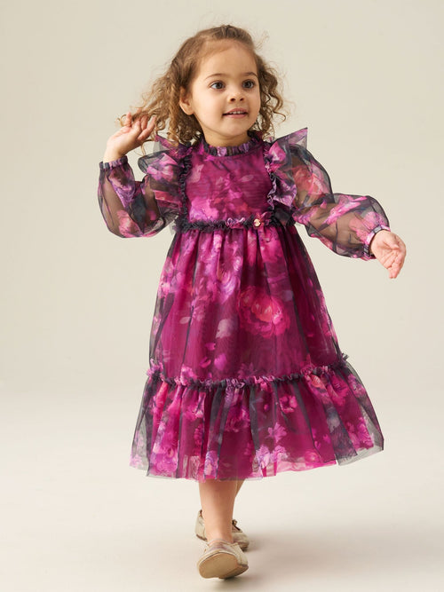 Dsiney Kidz - Angel & Rocket Blue Estella Tiered Mesh Dress image 1