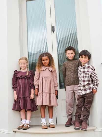 Dsiney Kidz - Angel & Rocket Natural Ava Tie Collar Cord Dress image 2