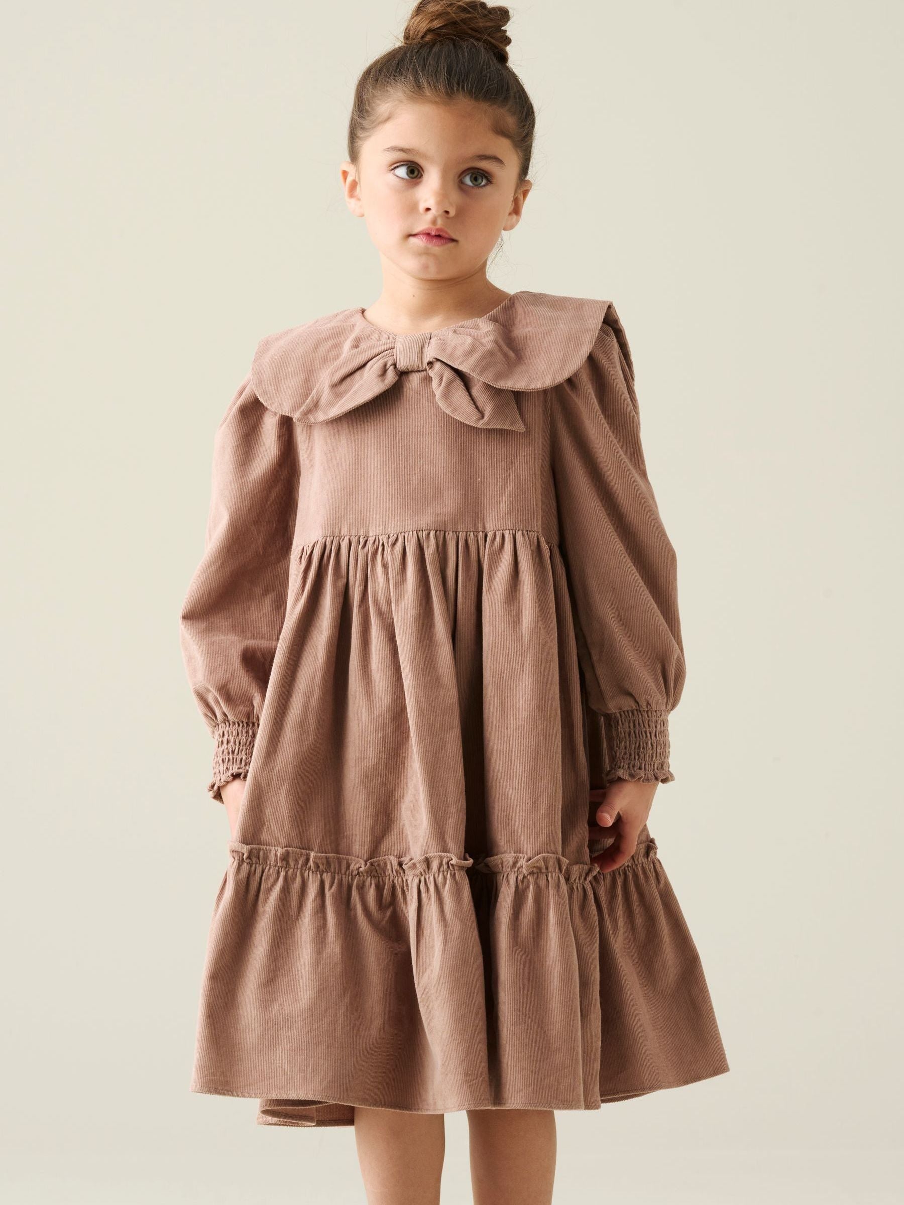 Dsiney Kidz - Angel & Rocket Natural Ava Tie Collar Cord Dress image 3
