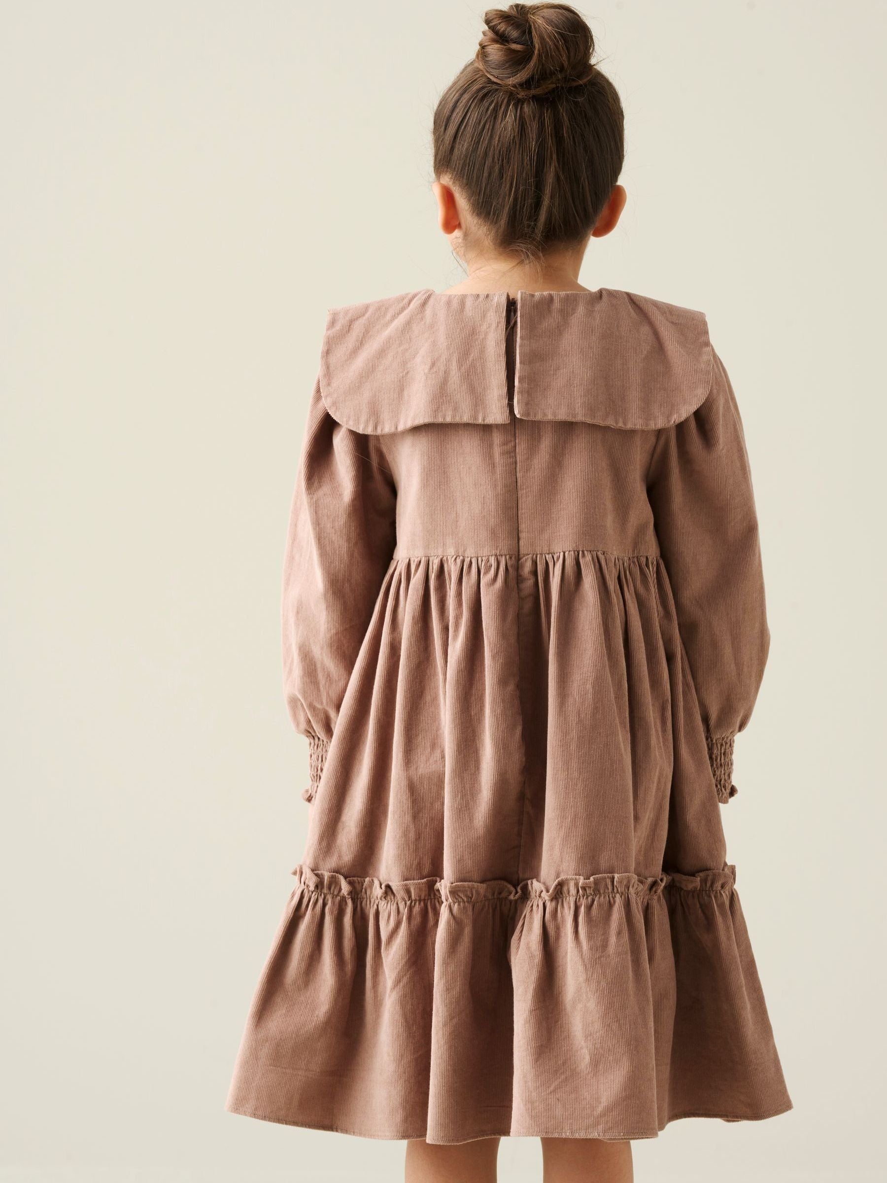 Dsiney Kidz - Angel & Rocket Natural Ava Tie Collar Cord Dress image 4
