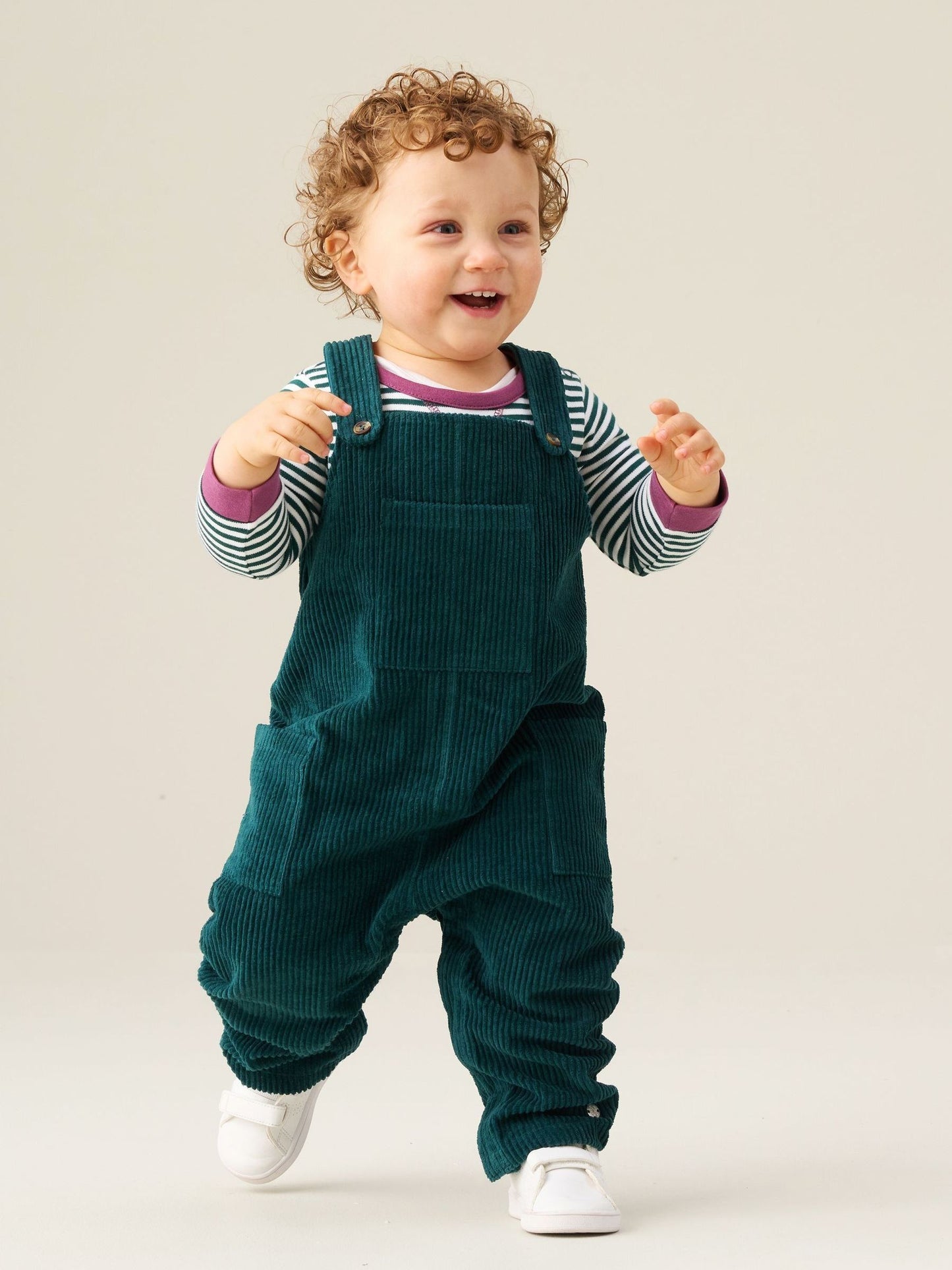 Angel & Rocket Blue Axton Cord Dungaree Set image 1
