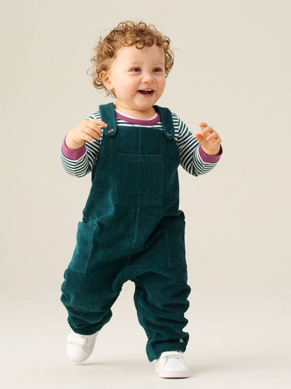 Angel & Rocket Blue Axton Cord Dungaree Set image 1