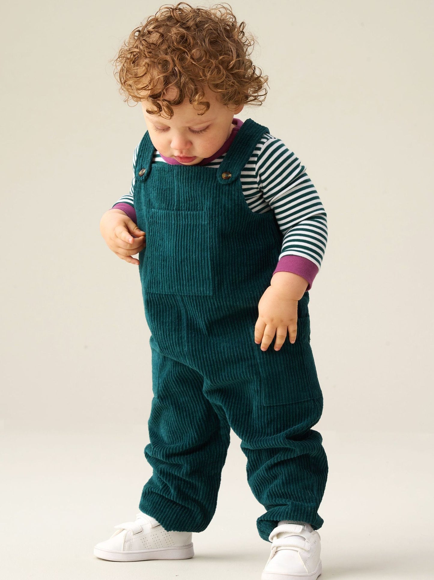 Angel & Rocket Blue Axton Cord Dungaree Set image 2