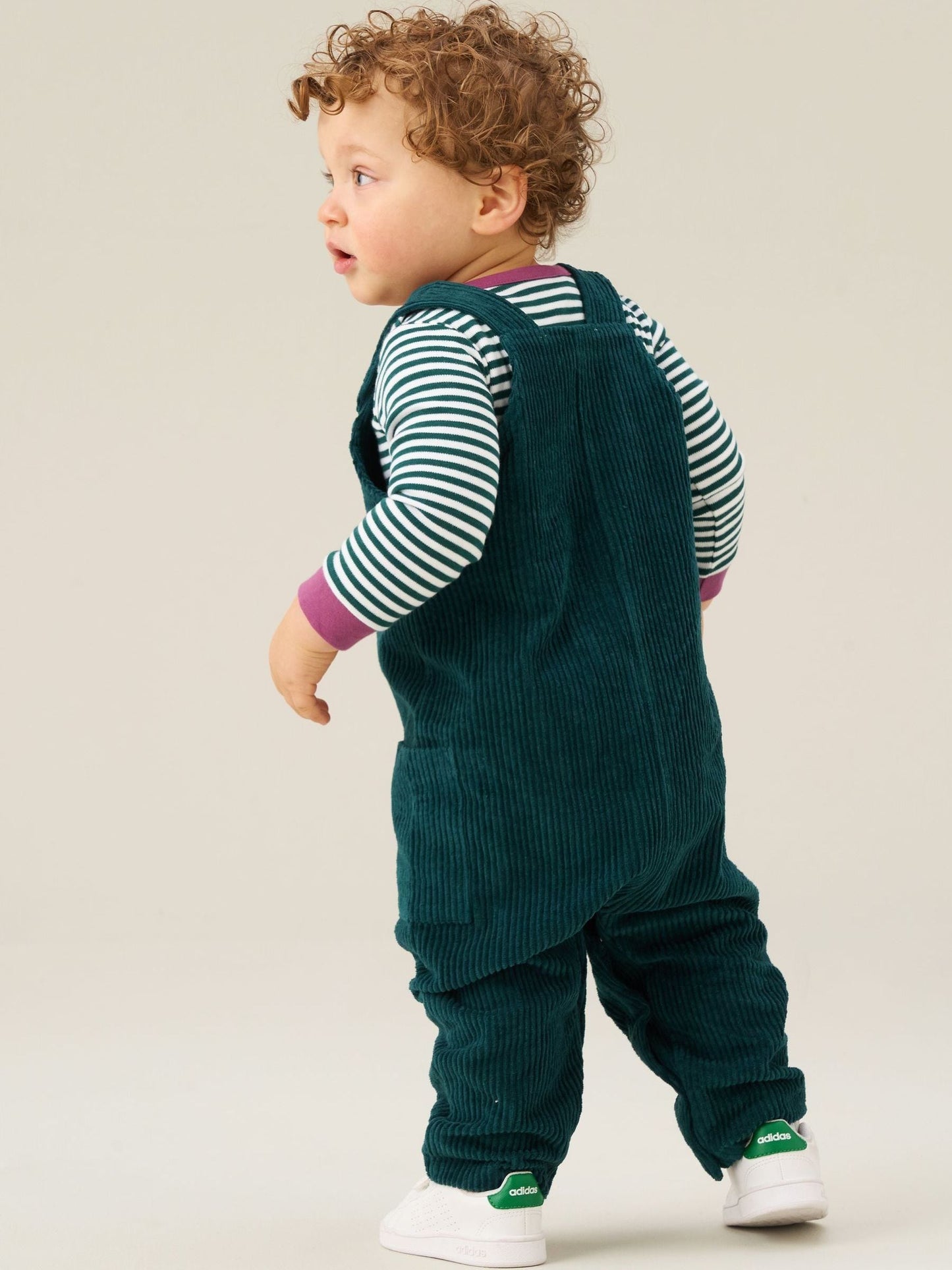 Angel & Rocket Blue Axton Cord Dungaree Set image 3