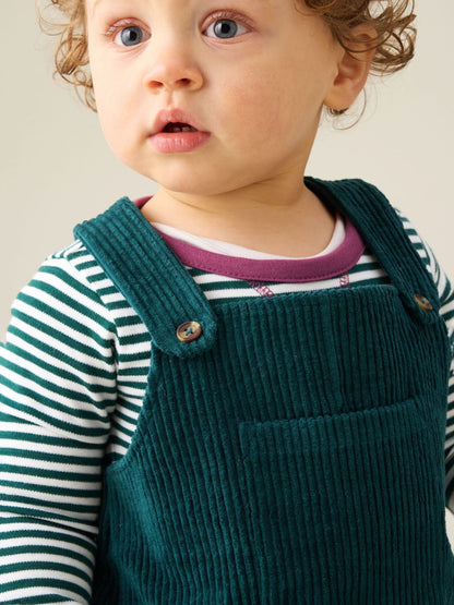 Angel & Rocket Blue Axton Cord Dungaree Set image 4