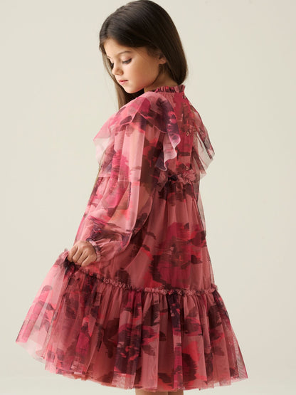 Dsiney Kidz - Angel & Rocket Pink Estella Tiered Mesh Dress image 5