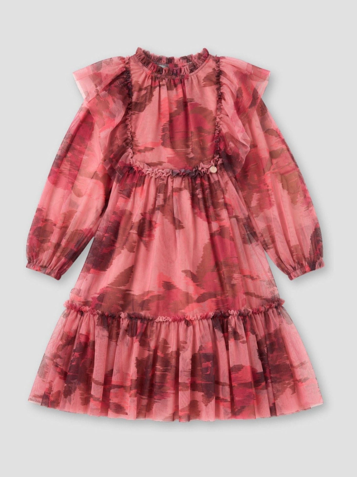Dsiney Kidz - Angel & Rocket Pink Estella Tiered Mesh Dress image 7