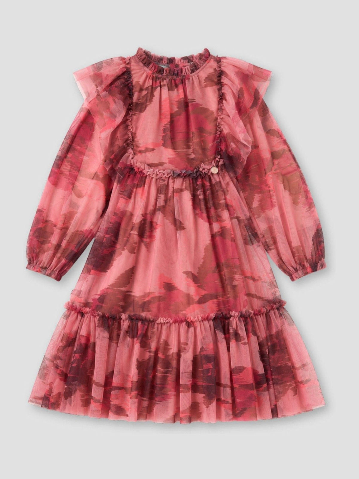 Dsiney Kidz - Angel & Rocket Pink Estella Tiered Mesh Dress image 7