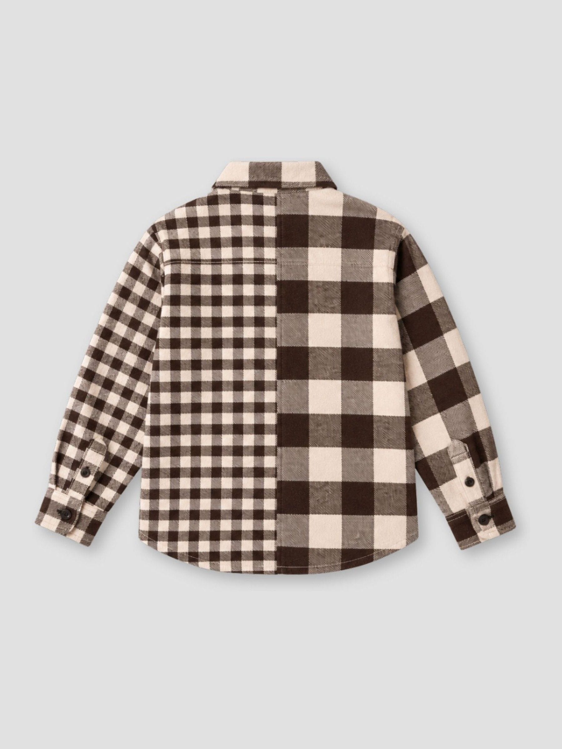 Dsiney Kidz - Angel & Rocket Brown Zayne Mixed Check Shirt image 10