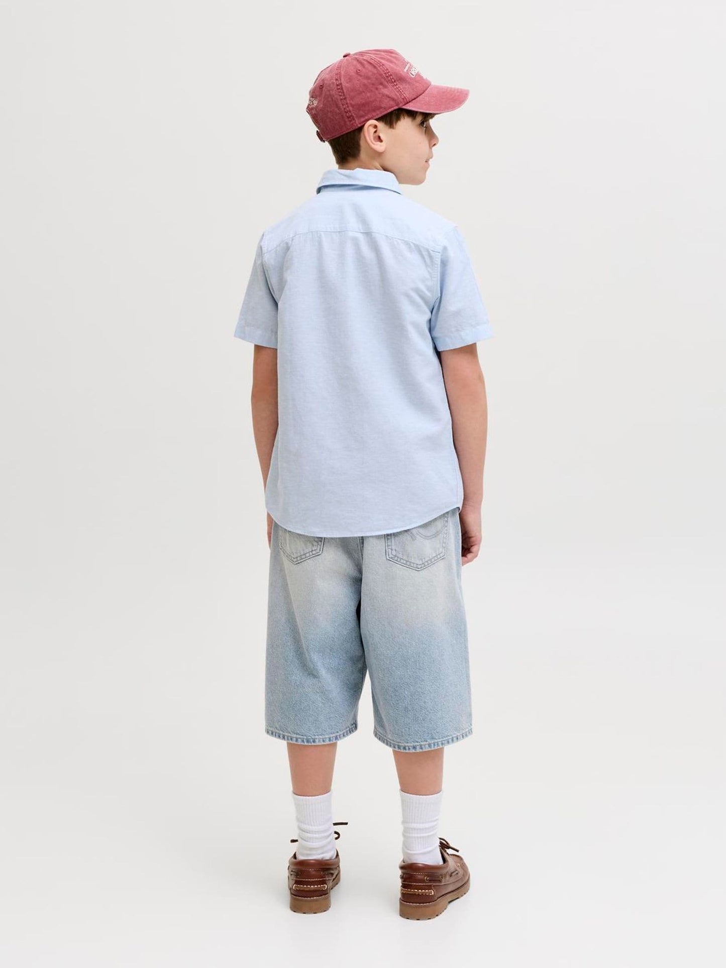 Dsiney Kidz - JACK & JONES Junior Blue Baggy Fit Ron Denim Shorts image 2