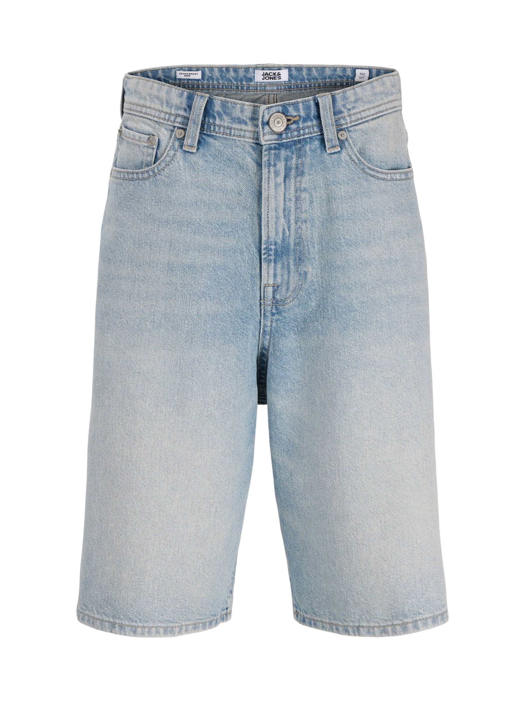 Dsiney Kidz - JACK & JONES Junior Blue Baggy Fit Ron Denim Shorts image 5