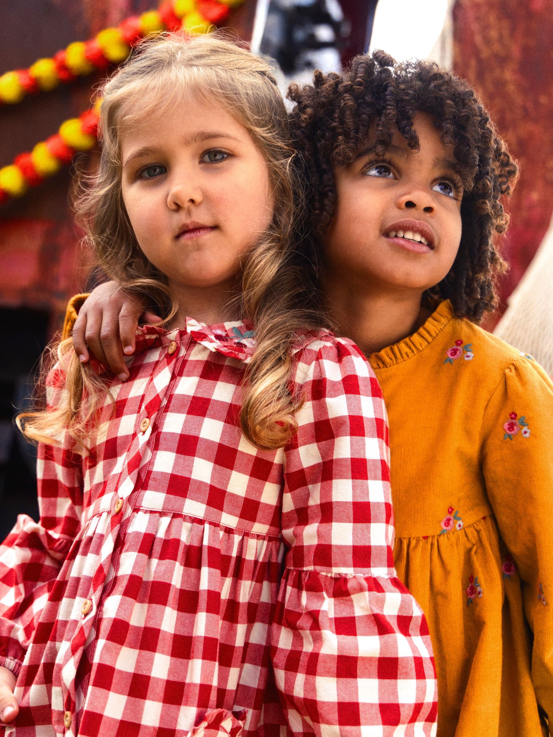 Dsiney Kidz - JoJo Maman Bébé Red Gingham Heart Pocket Dress image 1