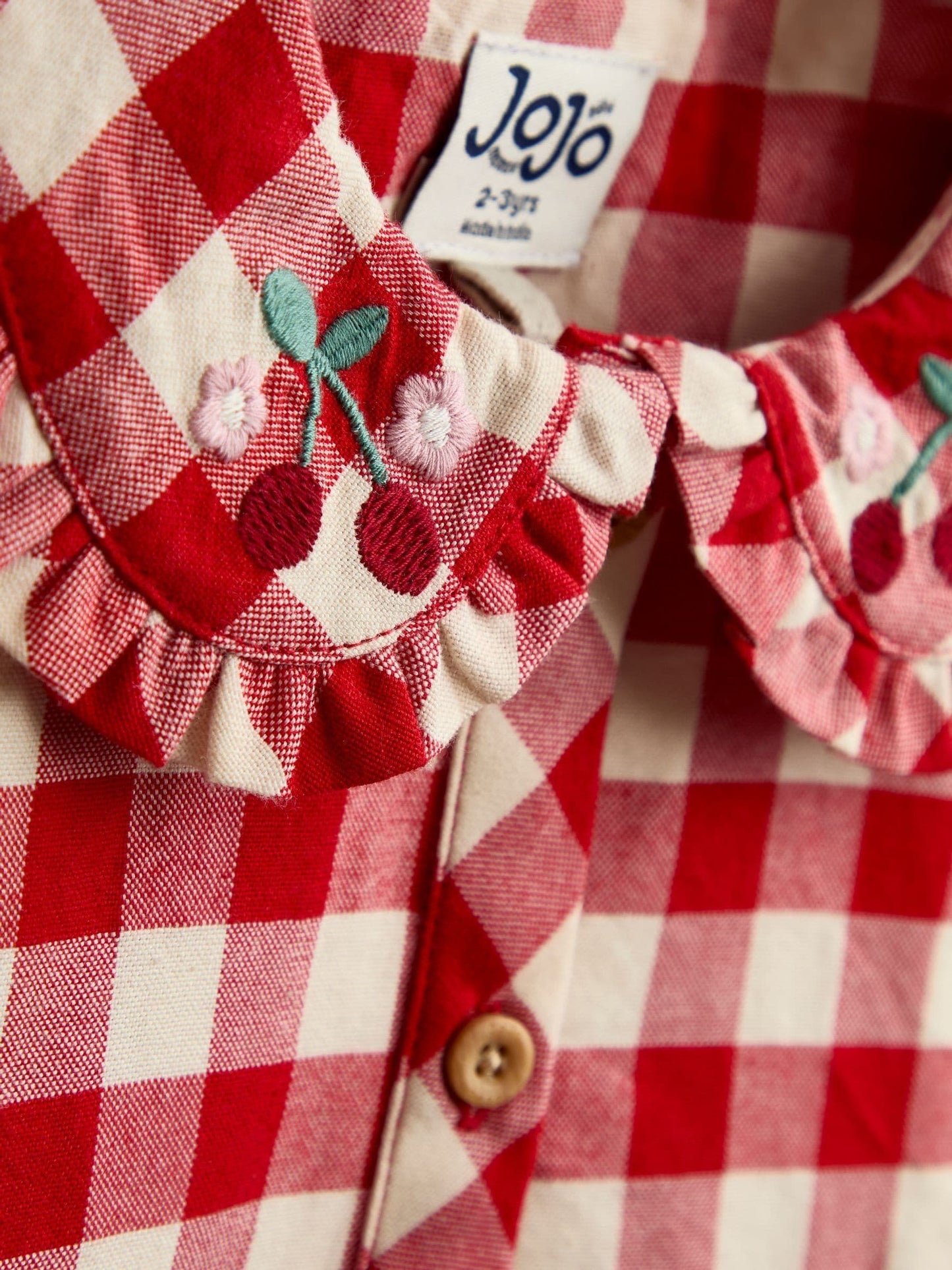 Dsiney Kidz - JoJo Maman Bébé Red Gingham Heart Pocket Dress image 5