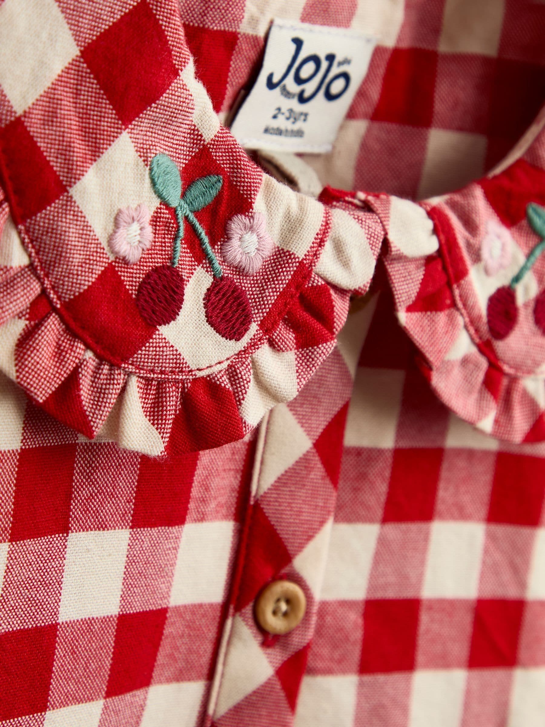 Dsiney Kidz - JoJo Maman Bébé Red Gingham Heart Pocket Dress image 5
