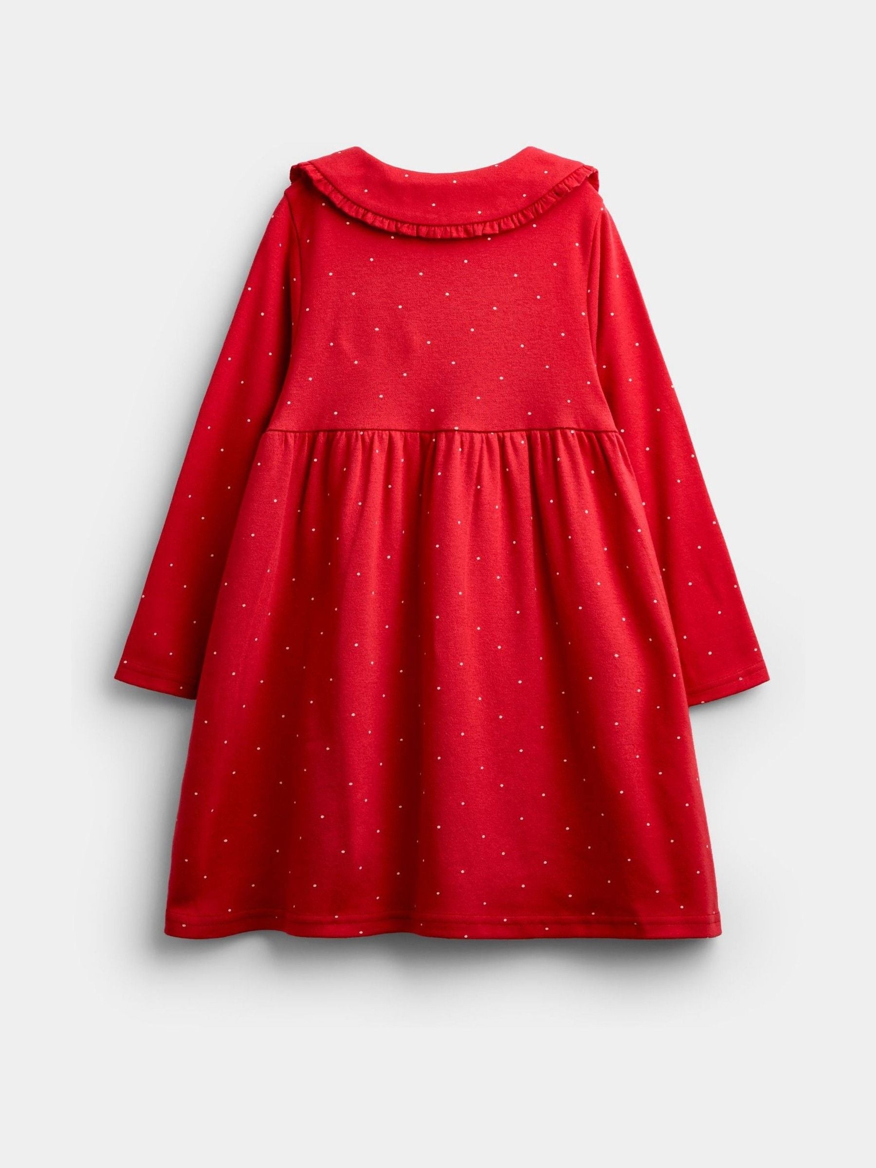 Dsiney Kidz - JoJo Maman Bébé Red Animal Market Appliqué Button Front Dress image 4