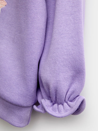 JoJo Maman Bébé Purple Dino Patchwork Appliqué Sweatshirt - image 3