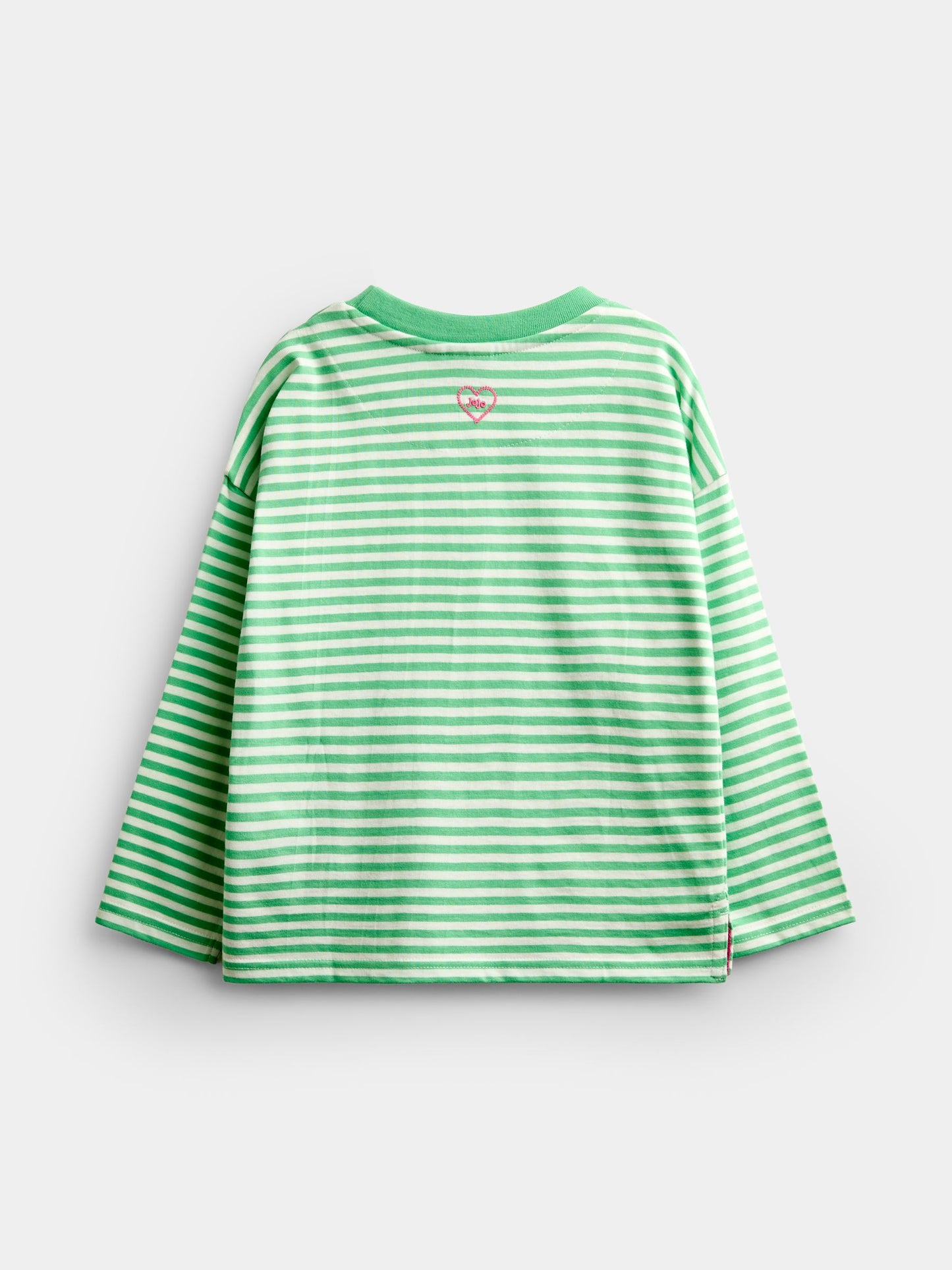 Dsiney Kidz - JoJo Maman Bébé Green Stripe Dog Appliqué Long Sleeve Top image 5