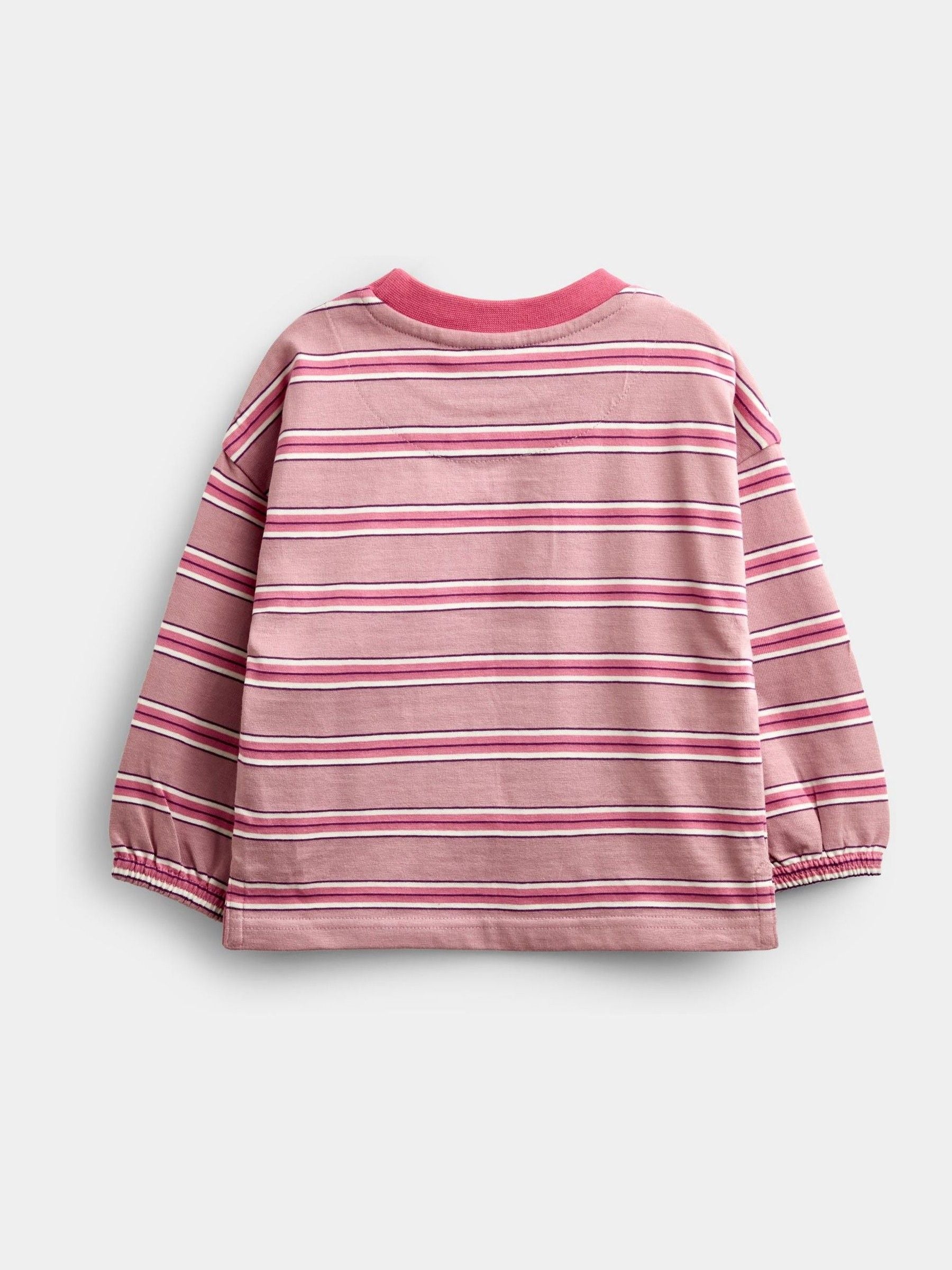 Dsiney Kidz - Jojo Maman Bébé Pink Stripe Dino Appliqué Top image 2