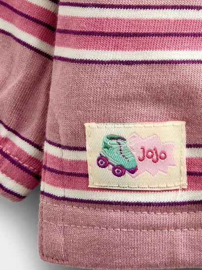 Dsiney Kidz - Jojo Maman Bébé Pink Stripe Dino Appliqué Top image 3