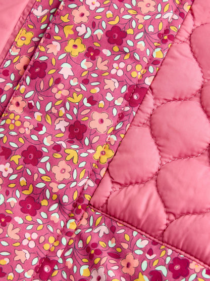 JoJo Maman Bébé Pink Ditsy 4-In-1 Jacket - image 10