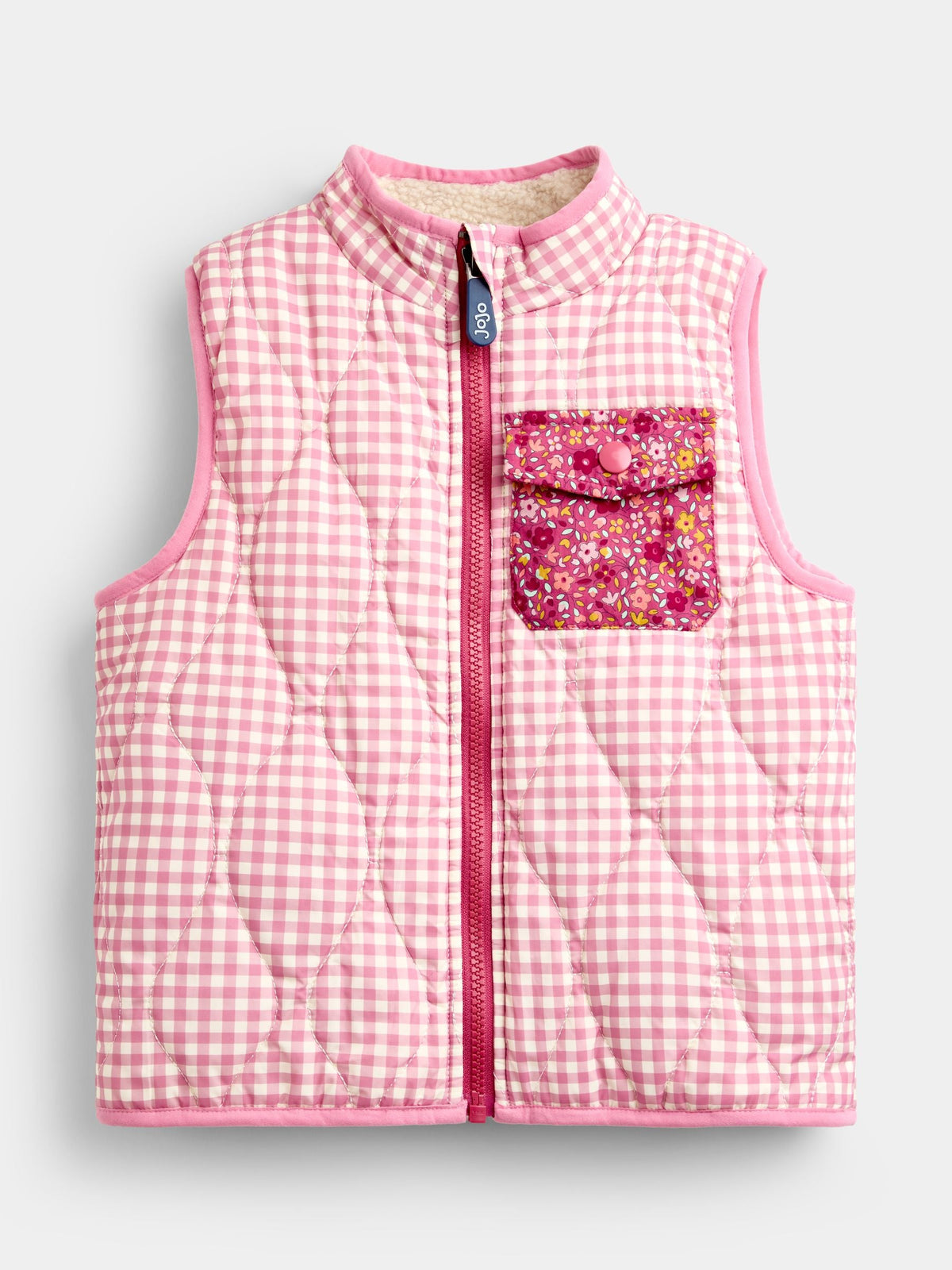 JoJo Maman Bébé Pink Ditsy 4-In-1 Jacket - image 4