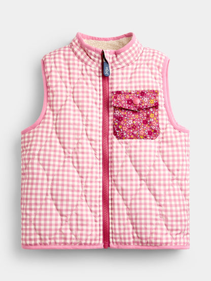 JoJo Maman Bébé Pink Ditsy 4-In-1 Jacket - image 4