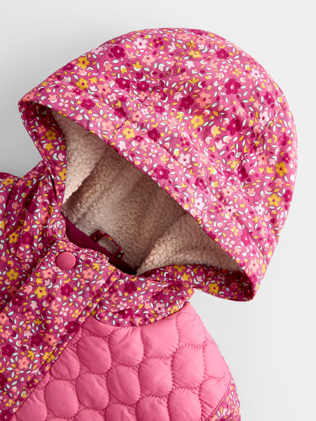 JoJo Maman Bébé Pink Ditsy 4-In-1 Jacket - image 8