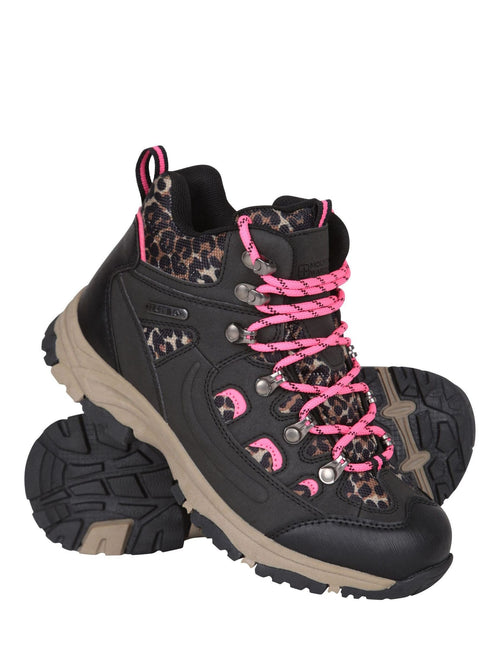 Mountain Warehouse Pink Adventurer Kids Printed Waterproof Boots image 1