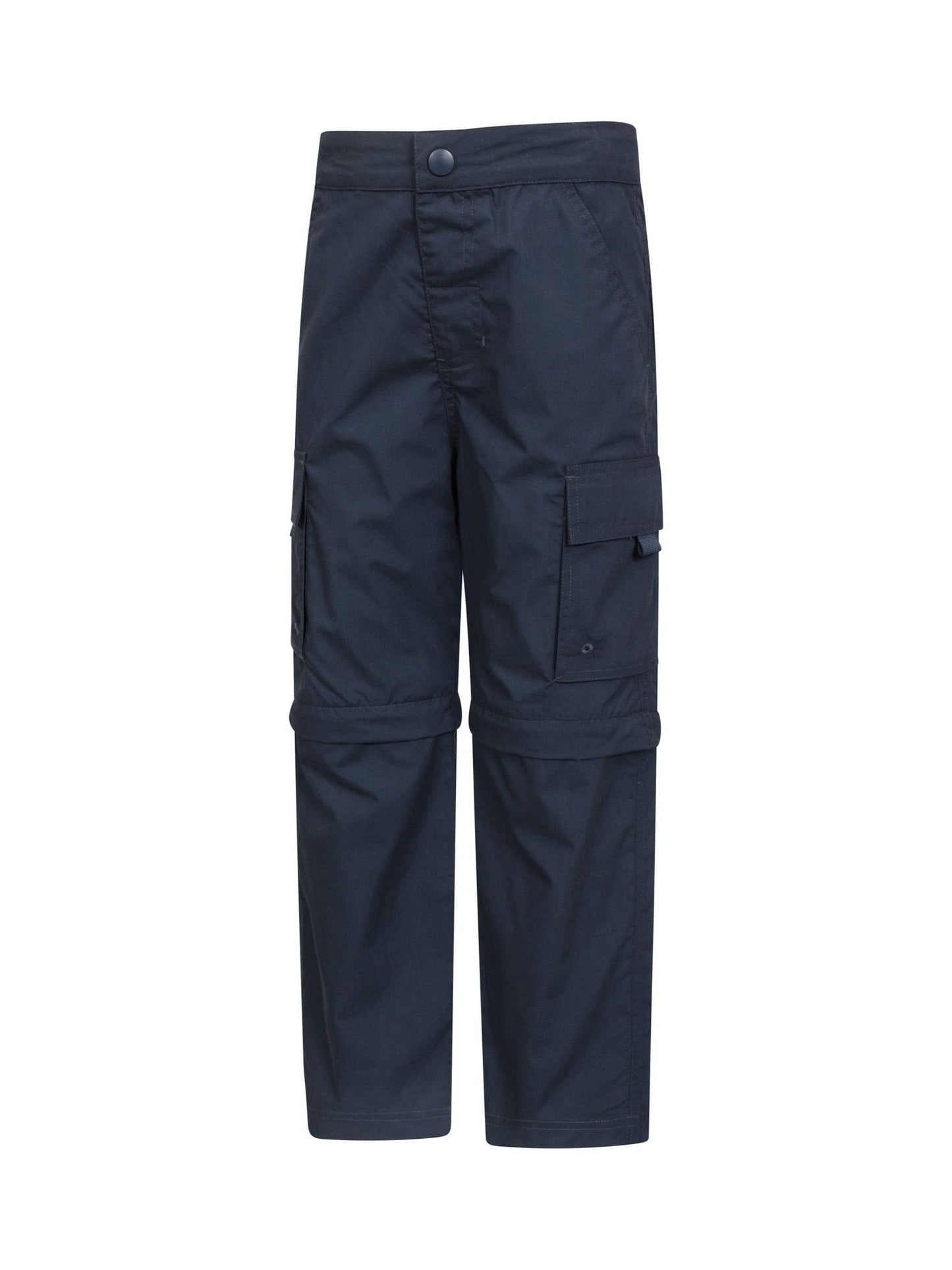 Mountain Warehouse Blue Active Kids Quick Drying Zip Off Trousers image 2