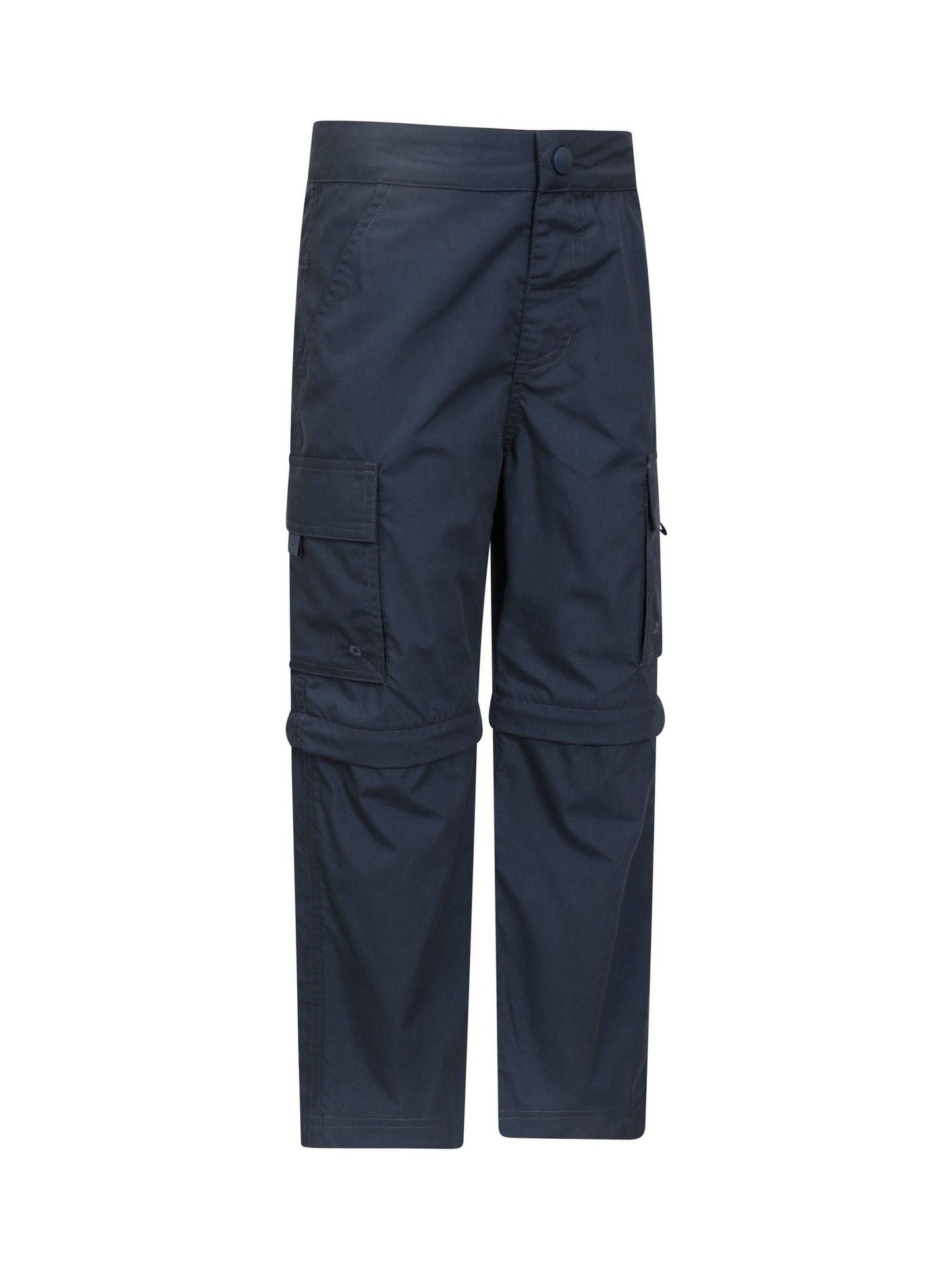 Mountain Warehouse Blue Active Kids Quick Drying Zip Off Trousers image 4