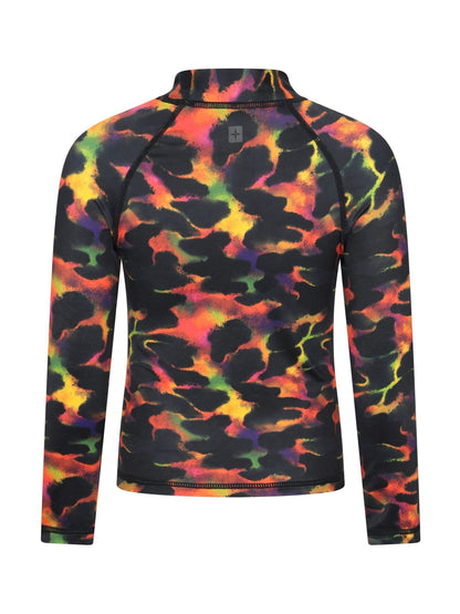Mountain Warehouse Red Long Sleeved Printed Kids Rash Vest image 3