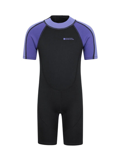 Mountain Warehouse Purple Kids Shorty 2.5/2mm Wetsuit image 1