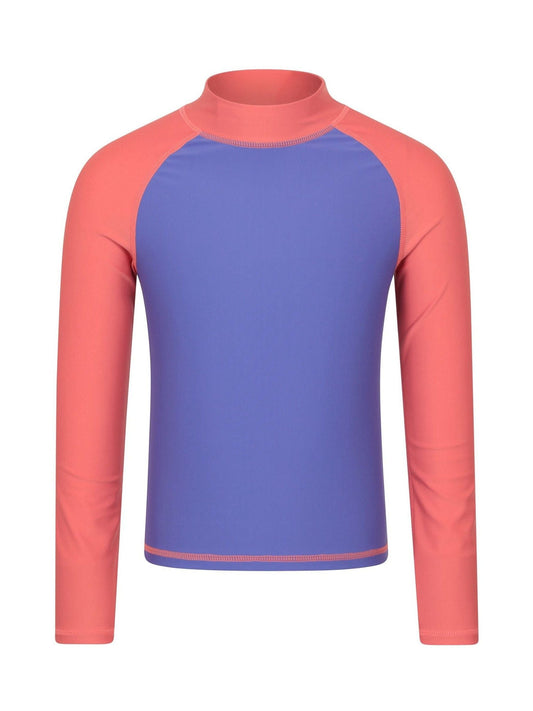 Dsiney Kidz - Mountain Warehouse Dusky Purple Long Sleeve Rash Vest image 1