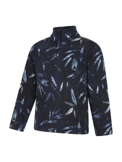 Dsiney Kidz - Mountain Warehouse Blue Pursuit Printed Kids Half-Zip Fleece image 4