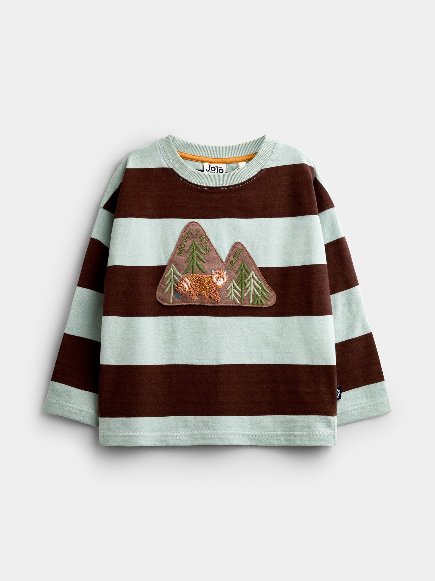 Dsiney Kidz - JoJo Maman Bébé Blue & Brown Panda Appliqué Top image 1