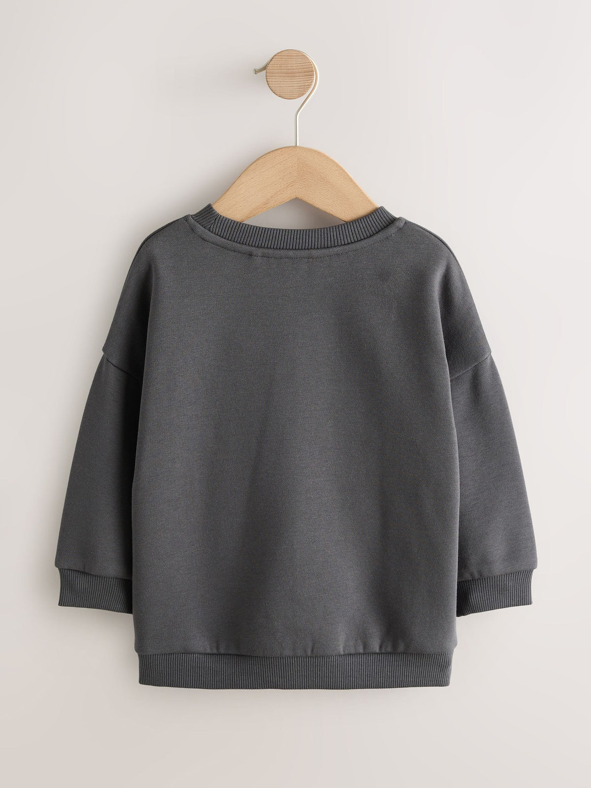 Charcoal Grey Cool Kid Printed Crew Neck Sweat Top (3mths-7yrs) - image 2