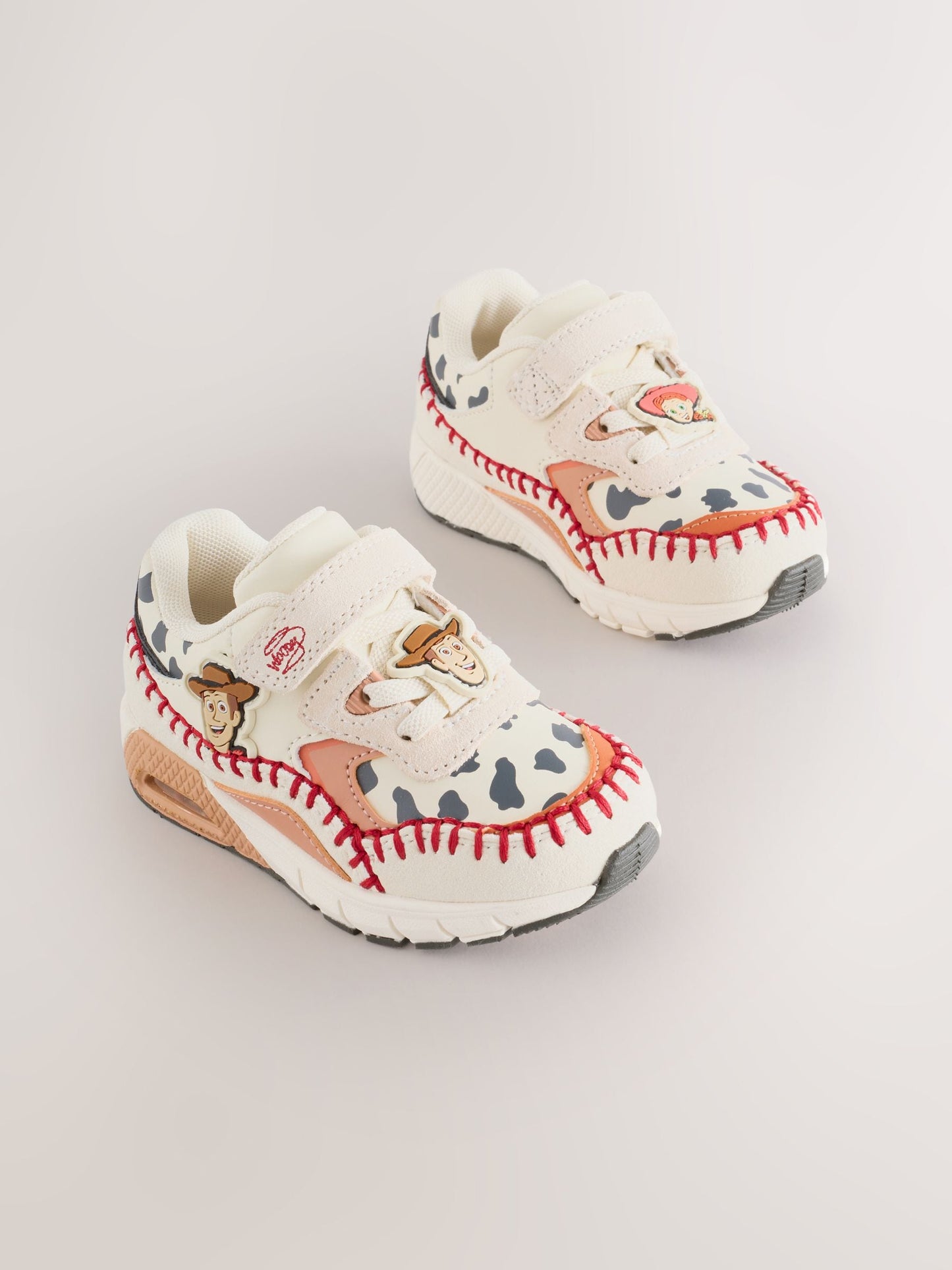 Neutral Toy Story Touch Fastening Elastic Lace Bubble Trainers image 1