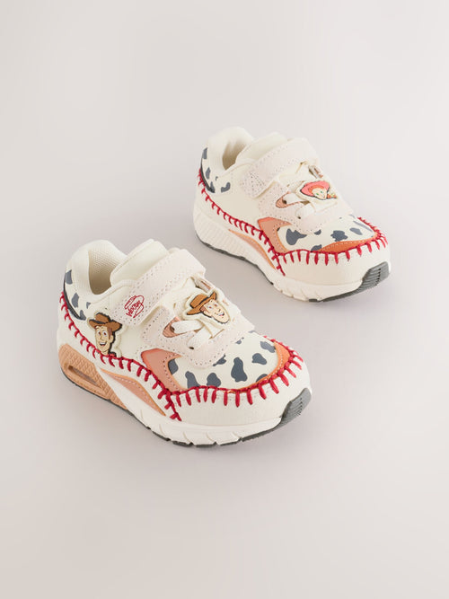 Neutral Toy Story Touch Fastening Elastic Lace Bubble Trainers image 1