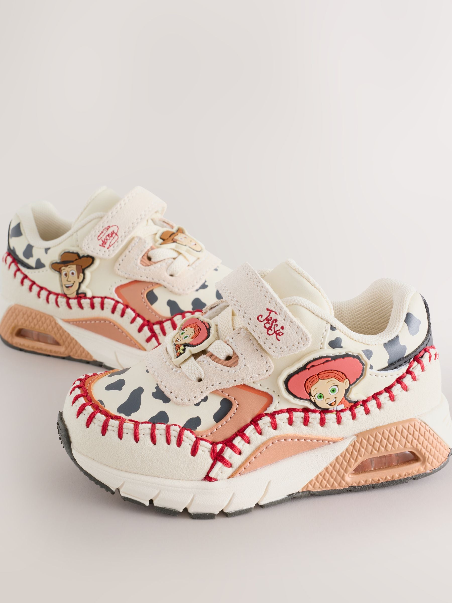Neutral Toy Story Touch Fastening Elastic Lace Bubble Trainers image 5