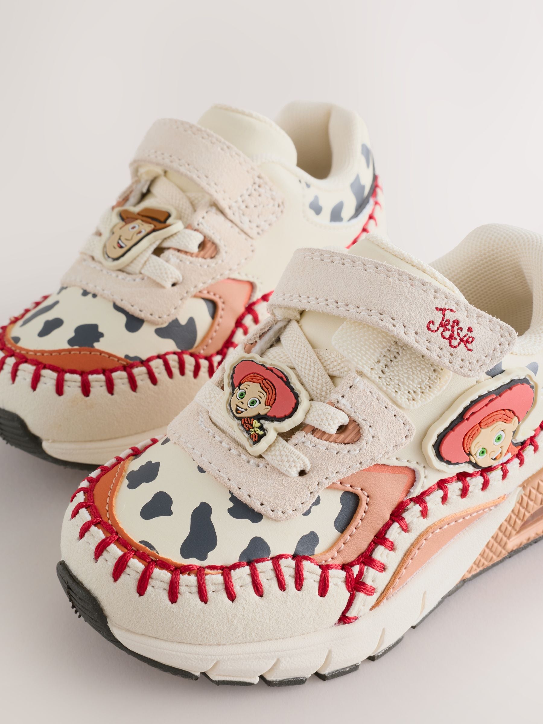 Neutral Toy Story Touch Fastening Elastic Lace Bubble Trainers image 6
