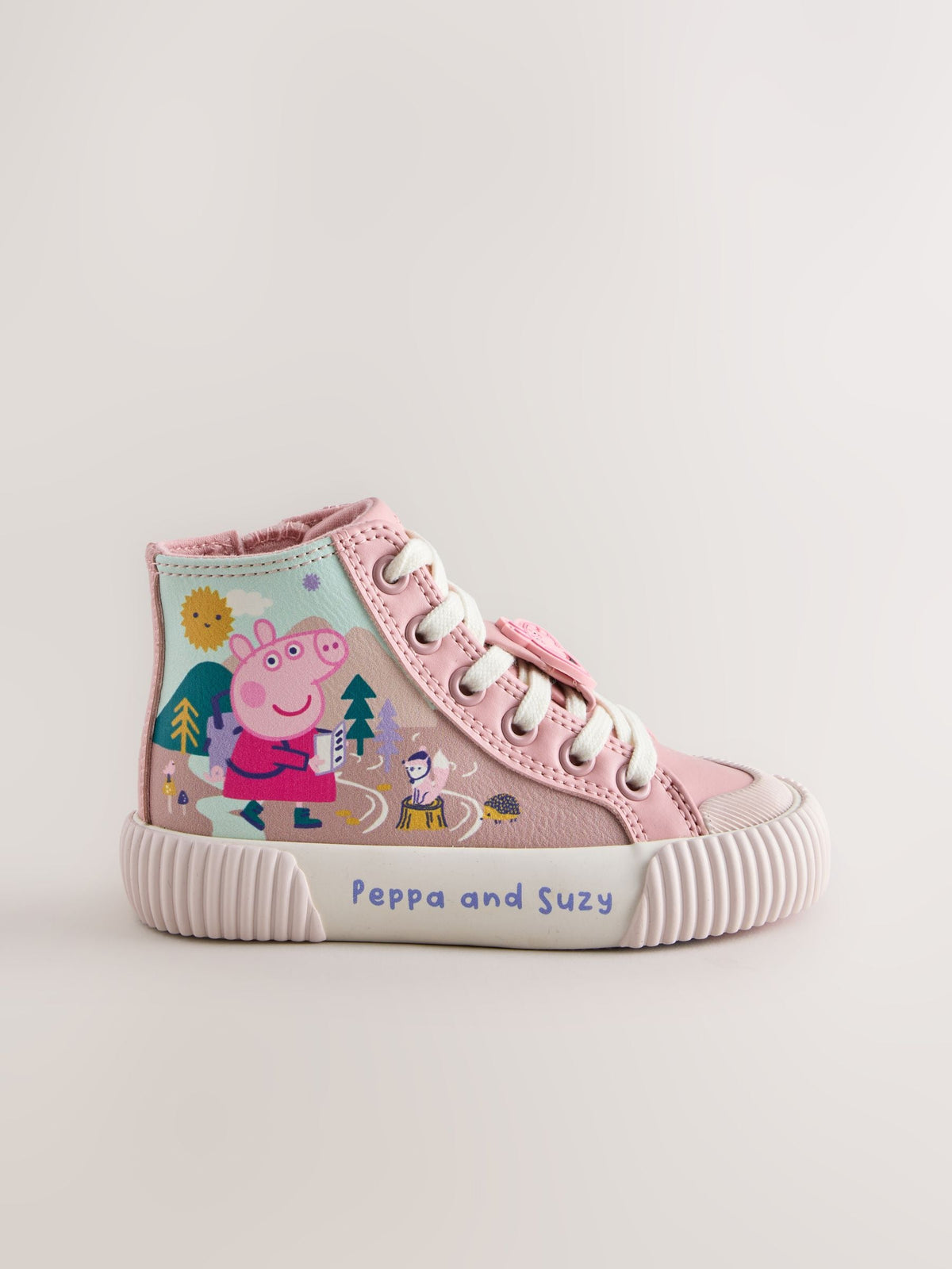 Pink Peppa Pig High Top Trainers - image 2