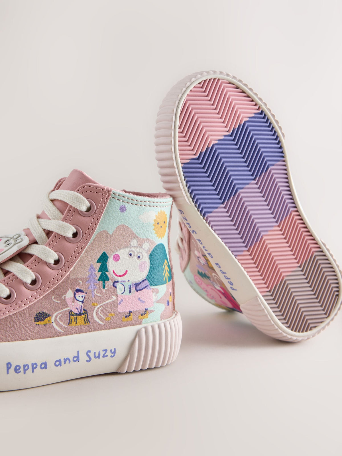 Pink Peppa Pig High Top Trainers - image 6