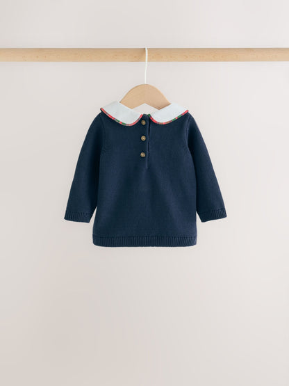 Navy Blue Bear Knitted Jumper and Leggings Baby Set (0mths-2yrs) - image 4