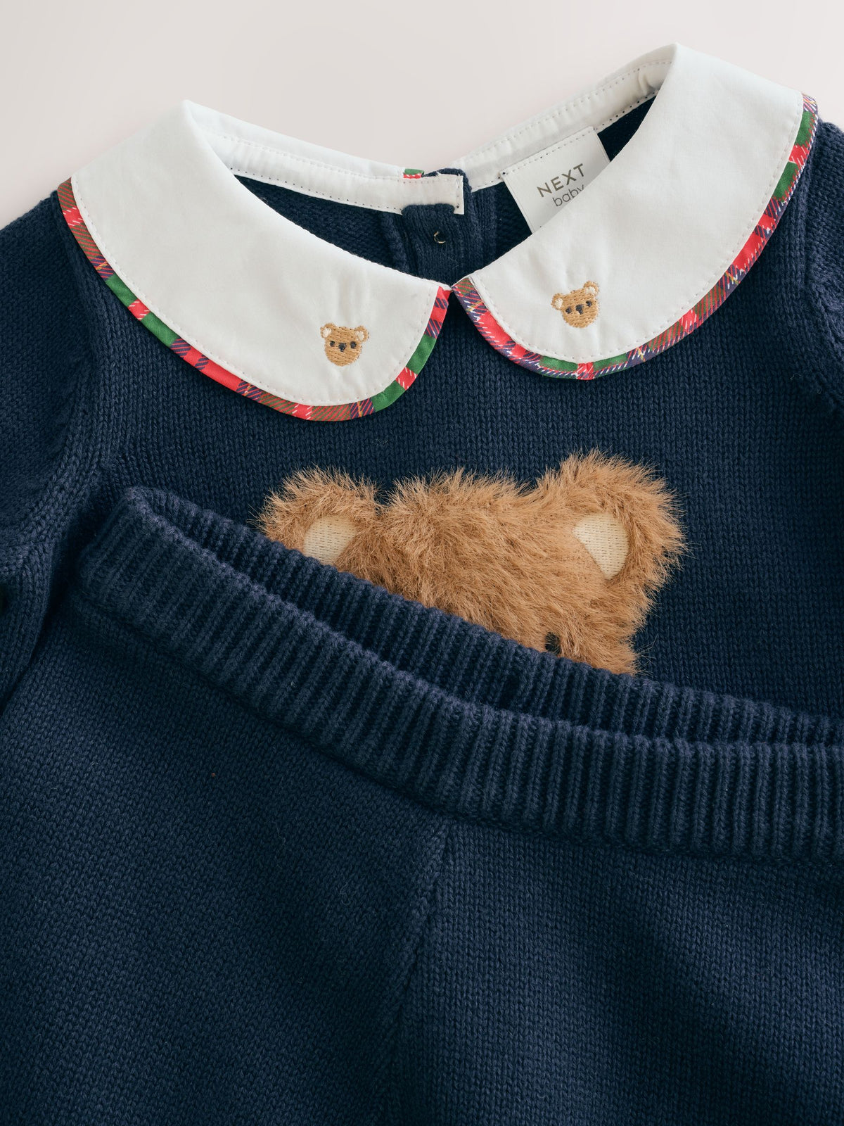 Navy Blue Bear Knitted Jumper and Leggings Baby Set (0mths-2yrs) - image 7