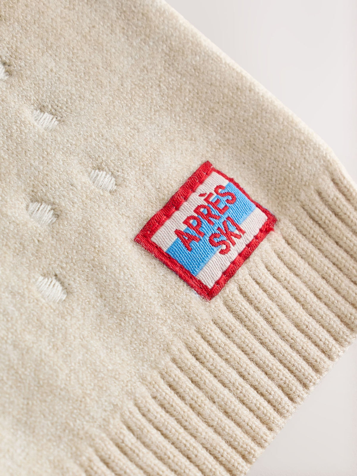 Neutral/Red Bear Ski Scene Baby Knitted Jumper and Leggings Set (0mths-2yrs) - image 8