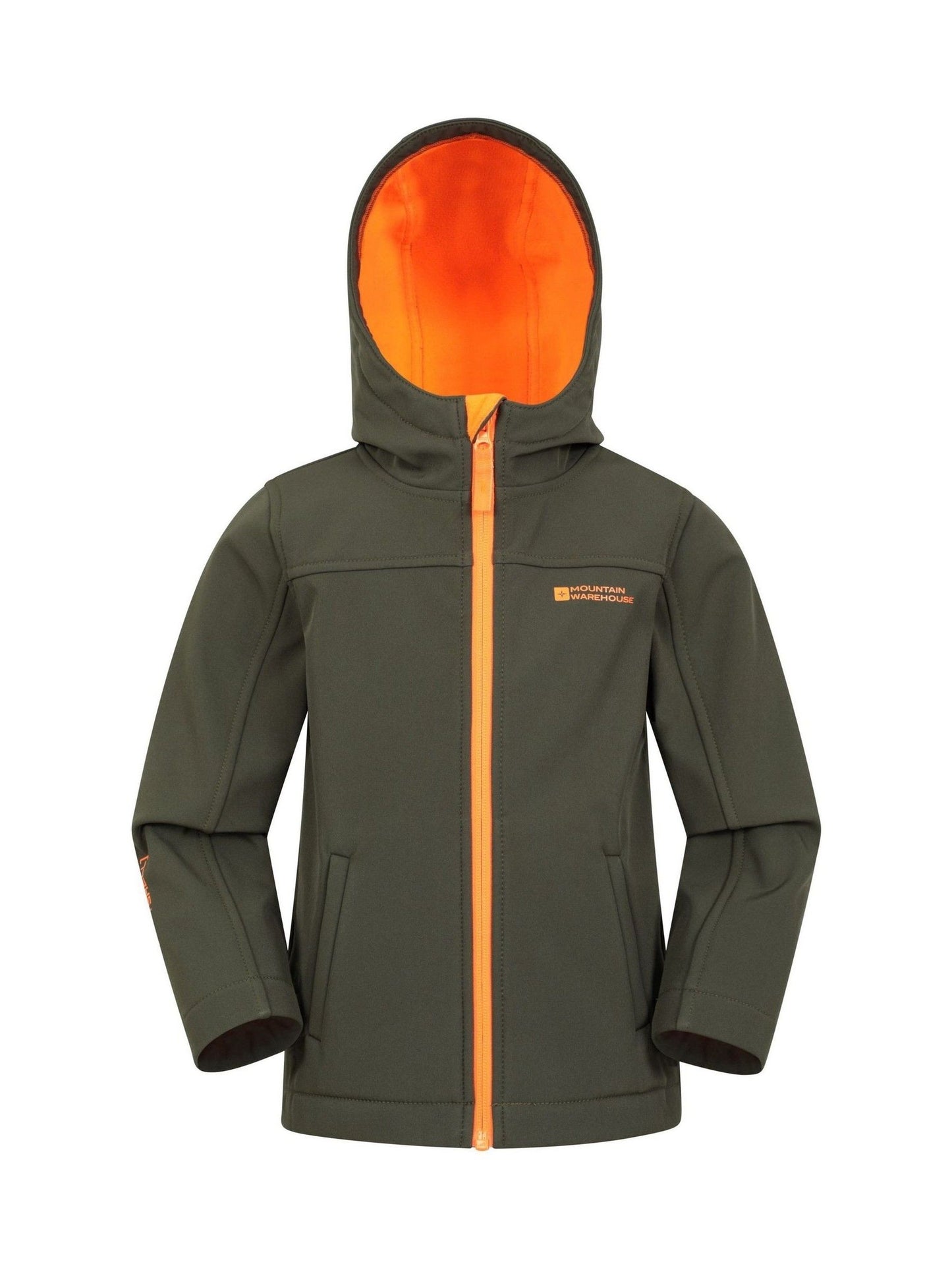 Dsiney Kidz - Mountain Warehouse Green Exodus Kids Water Resistant Softshell Jacket image 1